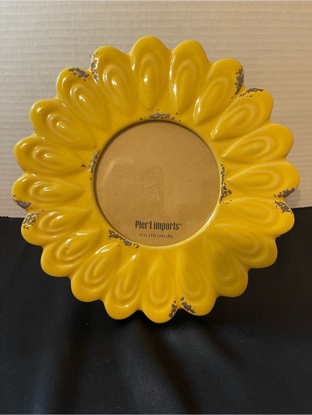 Pier 1 Yellow Sunflower Metal Picture Frame